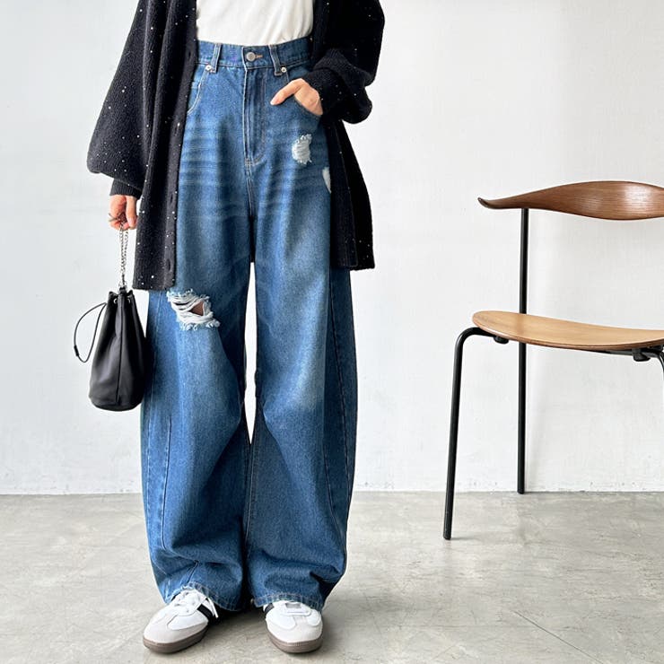 ダメージカーブデニムパンツ | GeeRA | 詳細画像11 