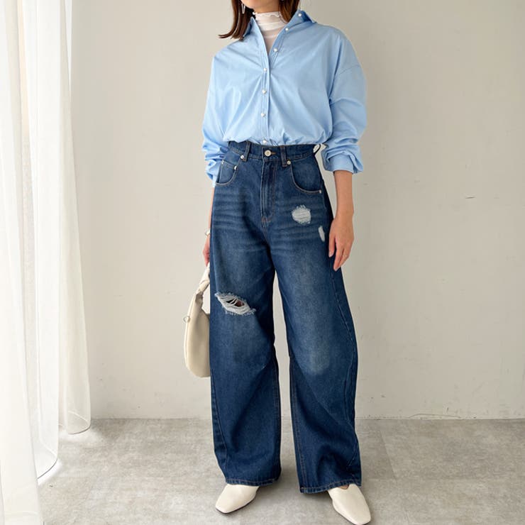 ダメージカーブデニムパンツ | GeeRA | 詳細画像18 