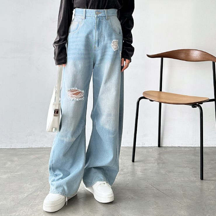 ブリーチ | ダメージカーブデニムパンツ | GeeRA