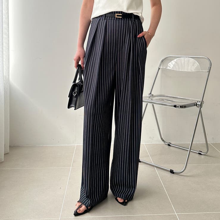 インタックスラックスハイウエストワイドパンツ[品番：GERW0010350