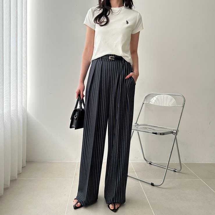 インタックスラックスハイウエストワイドパンツ[品番：GERW0010350