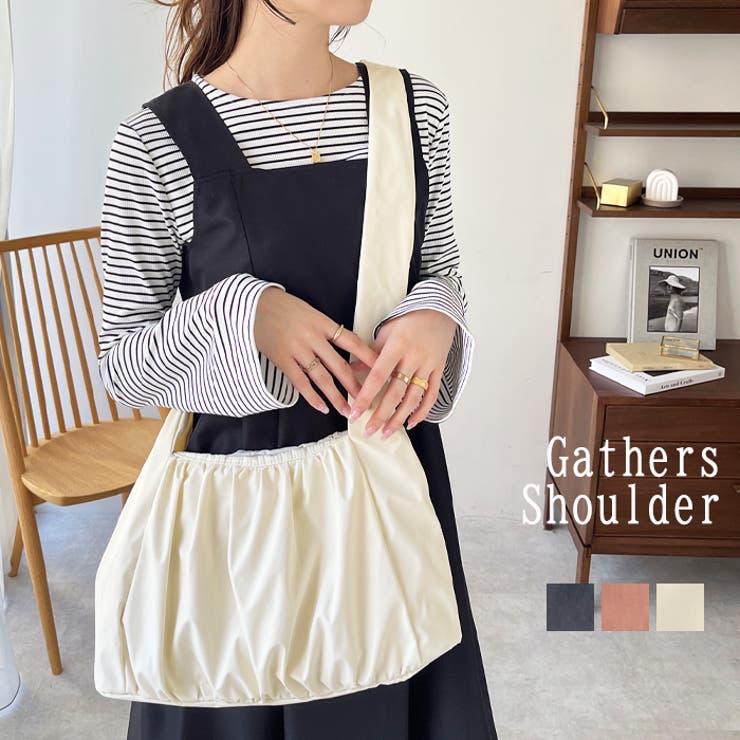 ギャザーショルダーバッグ | GeeRA | 詳細画像1 