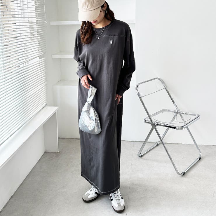 【U.S.POLO ASSN】配色ステッチワンピース | GeeRA | 詳細画像26