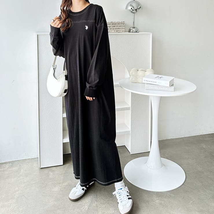 【U.S.POLO ASSN】配色ステッチワンピース | GeeRA | 詳細画像2