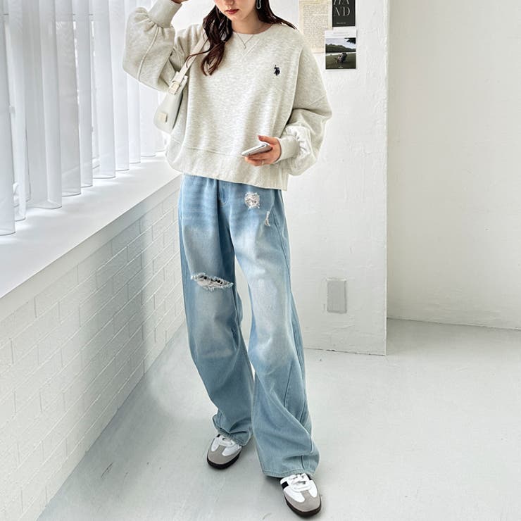 【Ｕ．Ｓ． ＰＯＬＯ ＡＳＳＮ】裏起毛ショートスウェット | GeeRA | 詳細画像5 