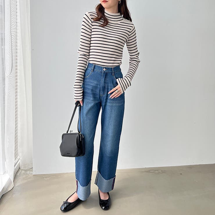 ワイドストレートロールアップデニムパンツ | GeeRA | 詳細画像6 