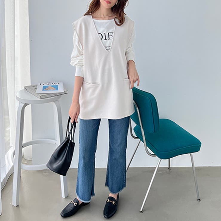 深Ｖネックプルオーバーベスト | GeeRA | 詳細画像5 