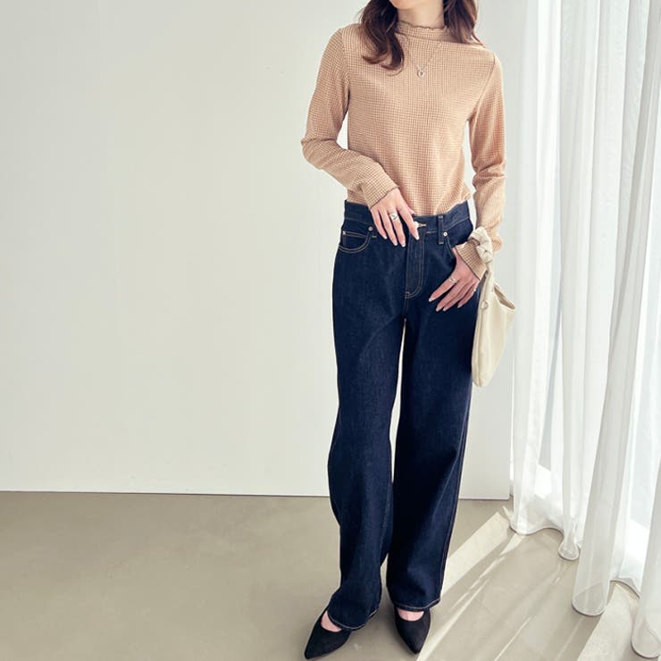 カットジャカードプチハイネックプルオーバー | GeeRA | 詳細画像4 