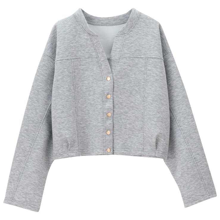 定価5万円 ベラルディ BERARDI コットン ショート丈ブルゾン 2サイズ ダンボールショート丈ブルゾンカーディガン[品番：GERW0010510
