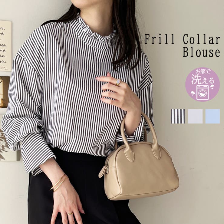 フリルカラーシャツブラウス | GeeRA | 詳細画像1 