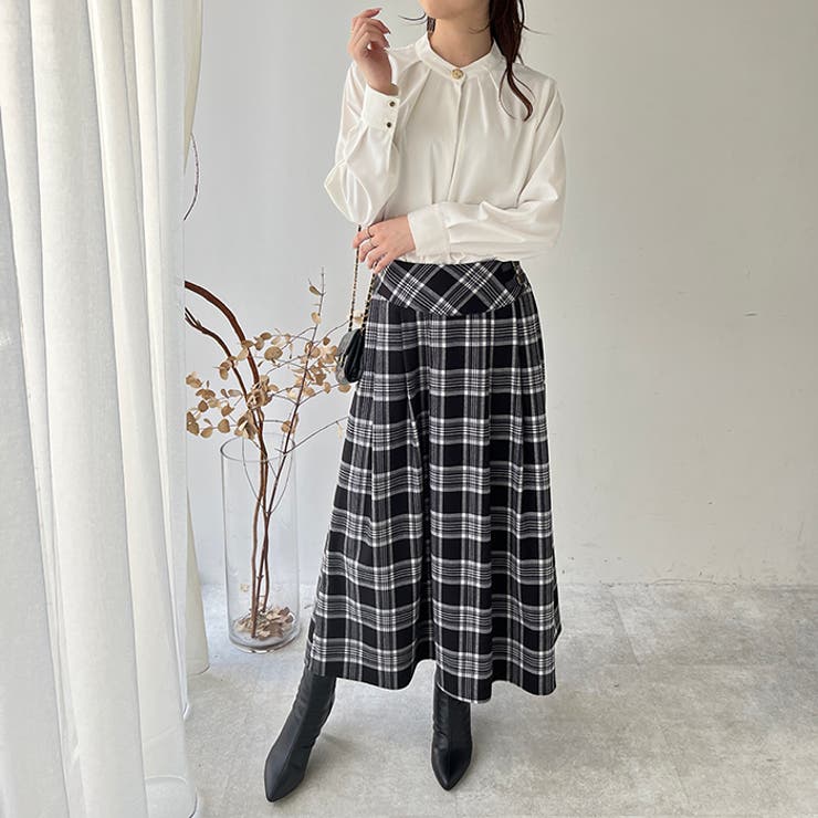 ビッグ釦バンドカラーブラウス | GeeRA | 詳細画像5 