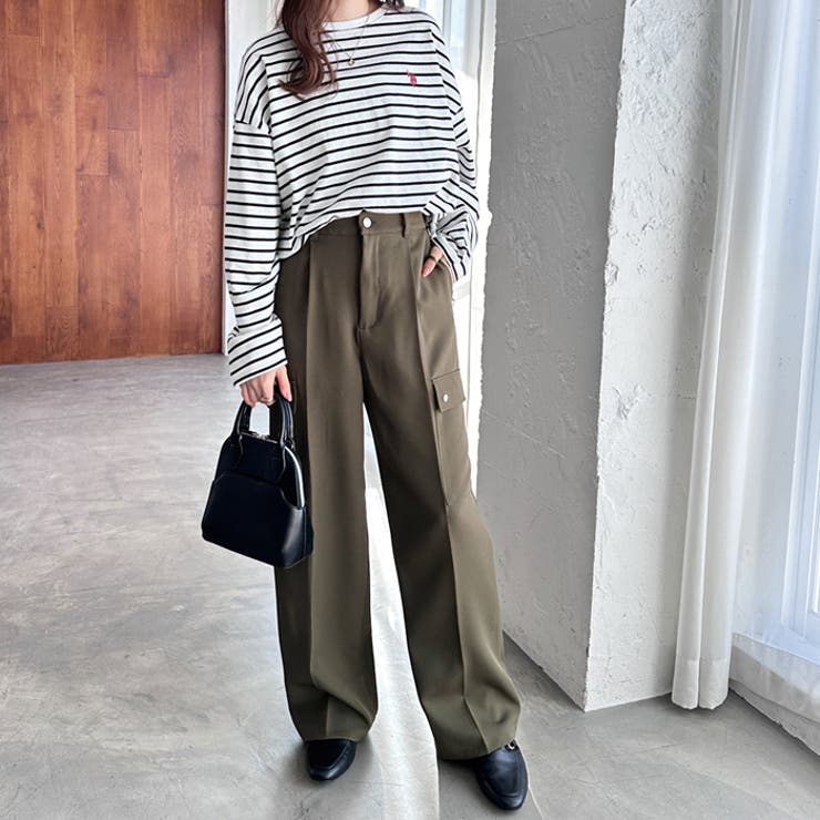 タックワイドストレートカーゴパンツ | GeeRA | 詳細画像24 