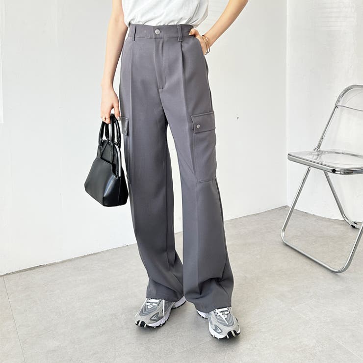 タックワイドストレートカーゴパンツ | GeeRA | 詳細画像10 