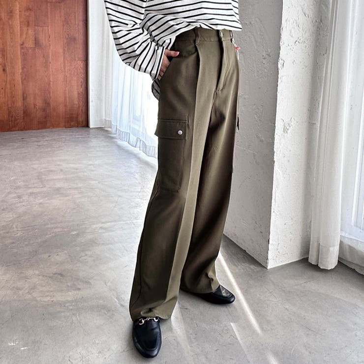 タックワイドストレートカーゴパンツ | GeeRA | 詳細画像21 