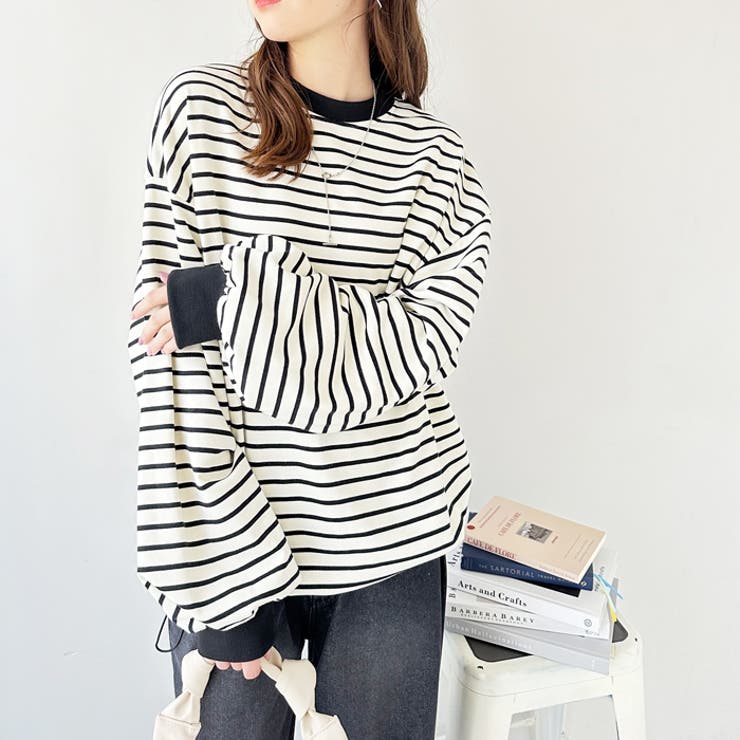 裾ドロストボーダーロンＴ | GeeRA | 詳細画像12 