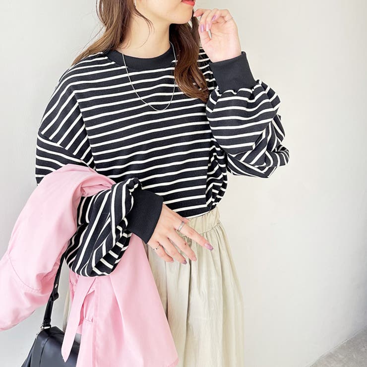 裾ドロストボーダーロンＴ | GeeRA | 詳細画像3 