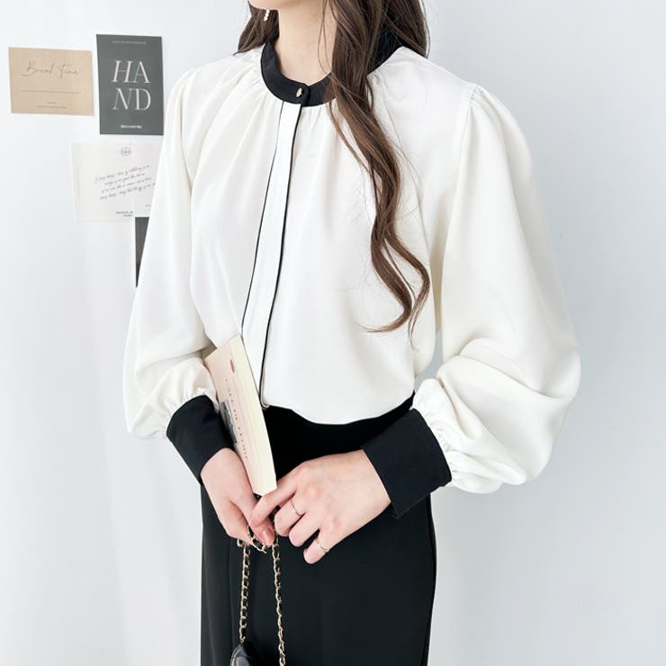 前後２ＷＡＹバイカラーブラウス | GeeRA | 詳細画像9 