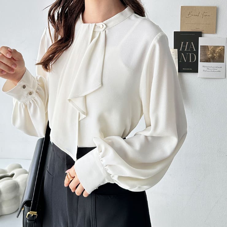 ２ＷＡＹドレープスカーフタイブラウス | GeeRA | 詳細画像2 