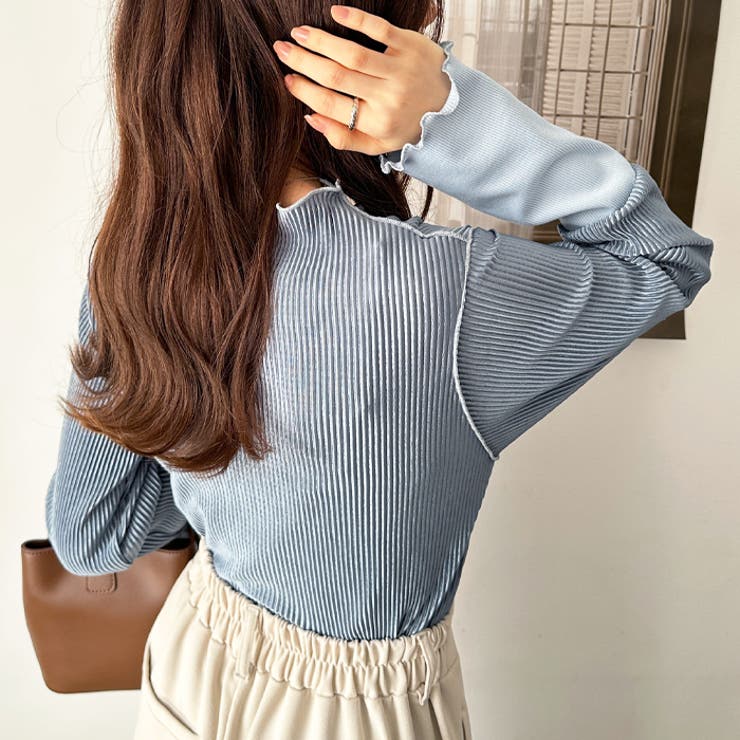 異素材ドッキング配色メロープルオーバー | GeeRA | 詳細画像17 