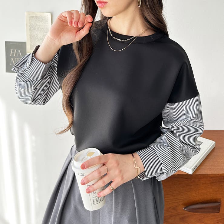 異素材ドッキングプルオーバー | GeeRA | 詳細画像2 