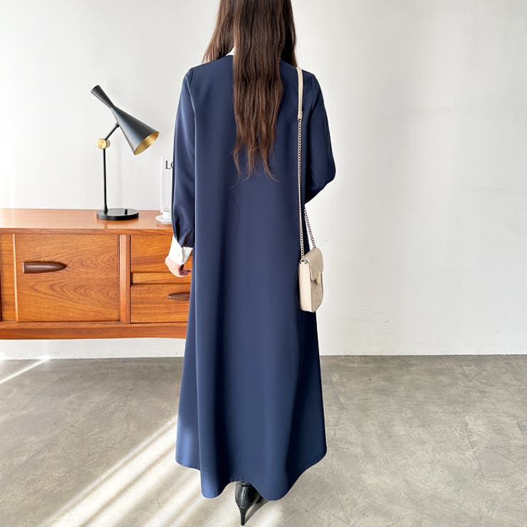 Ａラインバイカラーワンピース | GeeRA | 詳細画像10 