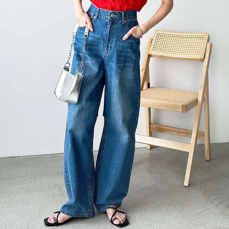 美脚魅せカーブデニム[品番：GERW0010578]｜GeeRA（ジーラ）の