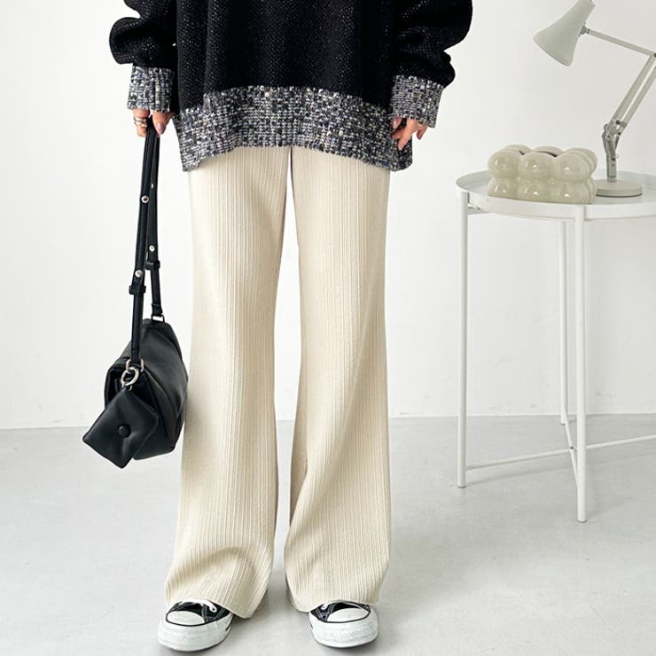 セルフカット美脚魅せセミフレアパンツ | GeeRA | 詳細画像10 