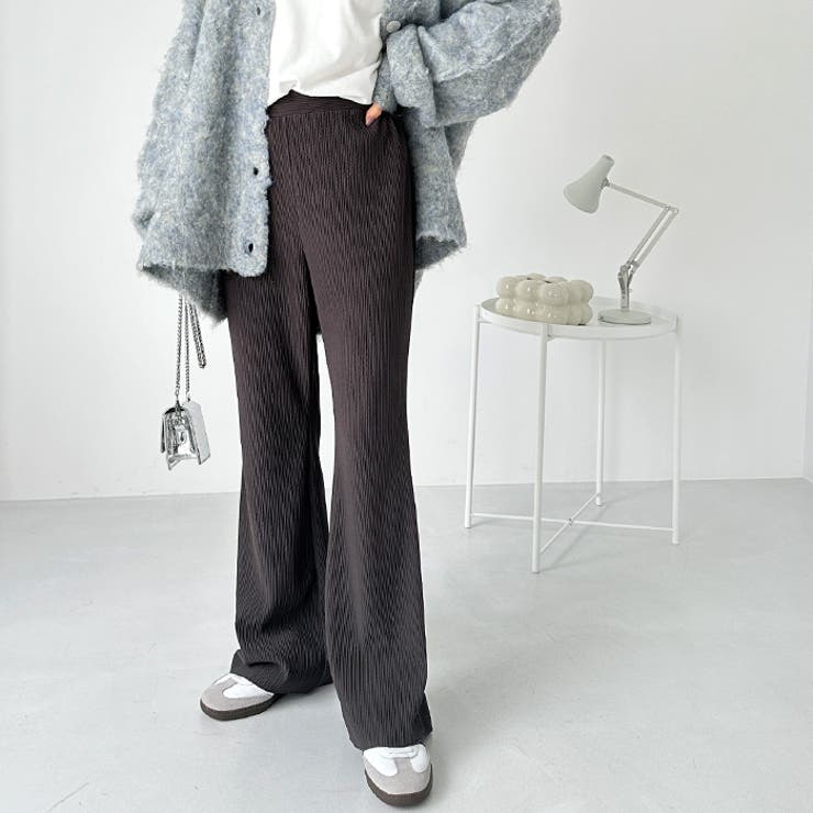 セルフカット美脚魅せセミフレアパンツ | GeeRA | 詳細画像18 