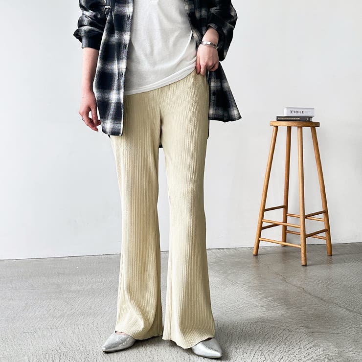 セルフカット美脚魅せセミフレアパンツ | GeeRA | 詳細画像13 