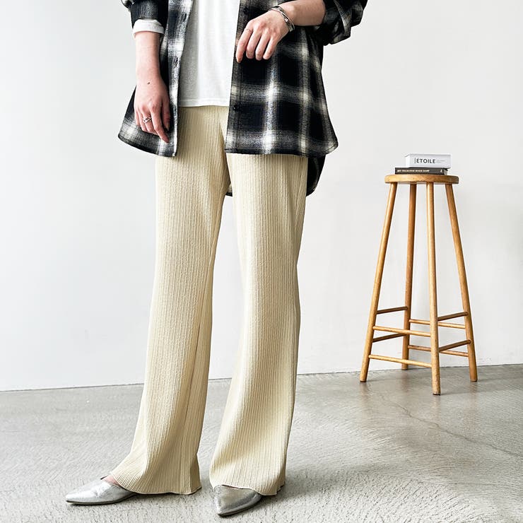 セルフカット美脚魅せセミフレアパンツ[品番：GERW0010579]｜GeeRA