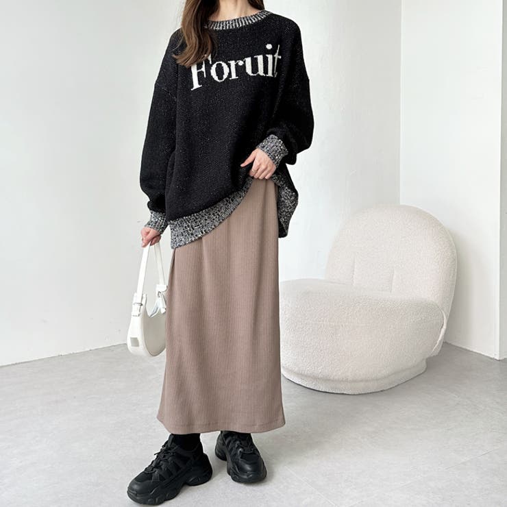 すっきり見え！リブタイトロングスカート | GeeRA | 詳細画像33 