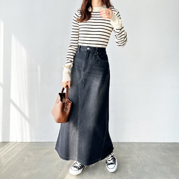 バックスリットデニムロングスカート | GeeRA | 詳細画像27 