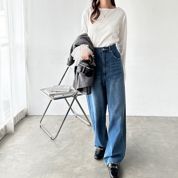 ハイウエストストレートデニム[品番：GERW0010588]｜GeeRA（ジーラ）の