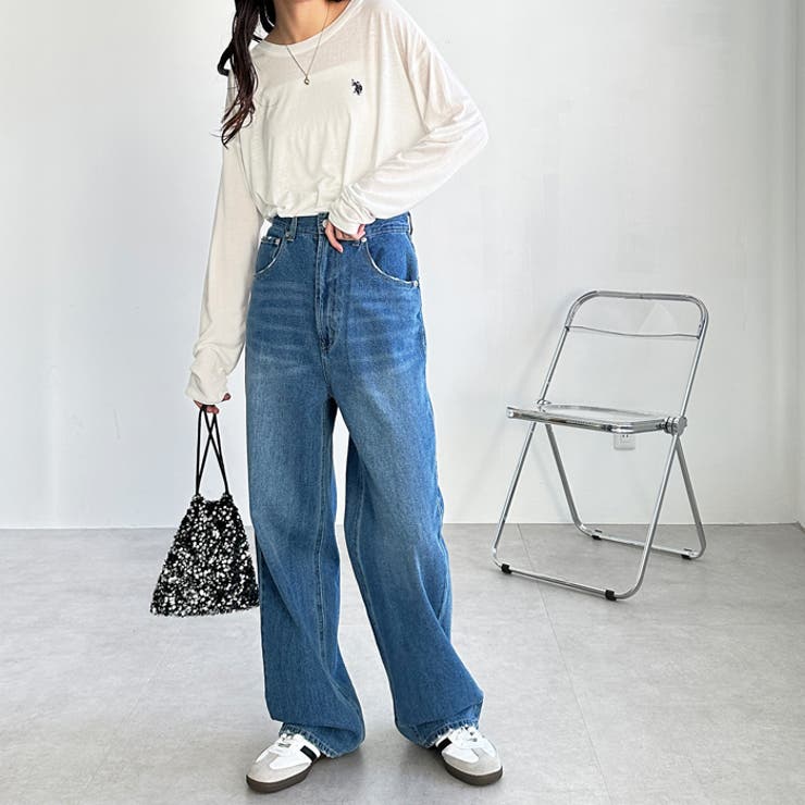 ハイウエストストレートデニム[品番：GERW0010588]｜GeeRA（ジーラ）の