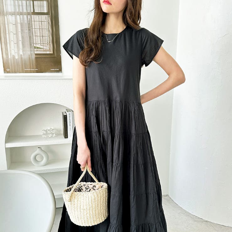 涼やかインド綿ボリュームティアードワンピ | GeeRA | 詳細画像14 