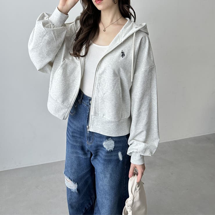 U．S． POLO ASSN．】ショート丈パーカー[品番：GERW0010593