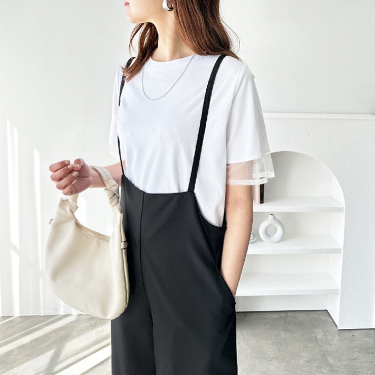 綿１００％袖シアー切替シルケットＴシャツ | GeeRA | 詳細画像5 