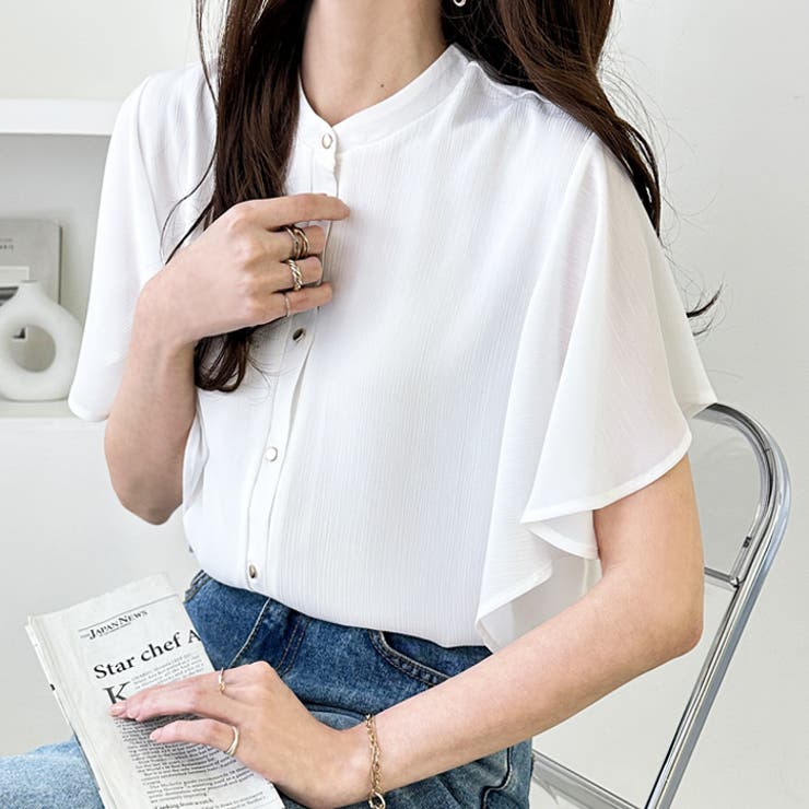 it-japan ラッフルスリーブコート 黒 （前後2WAYラッフルスリーブ  