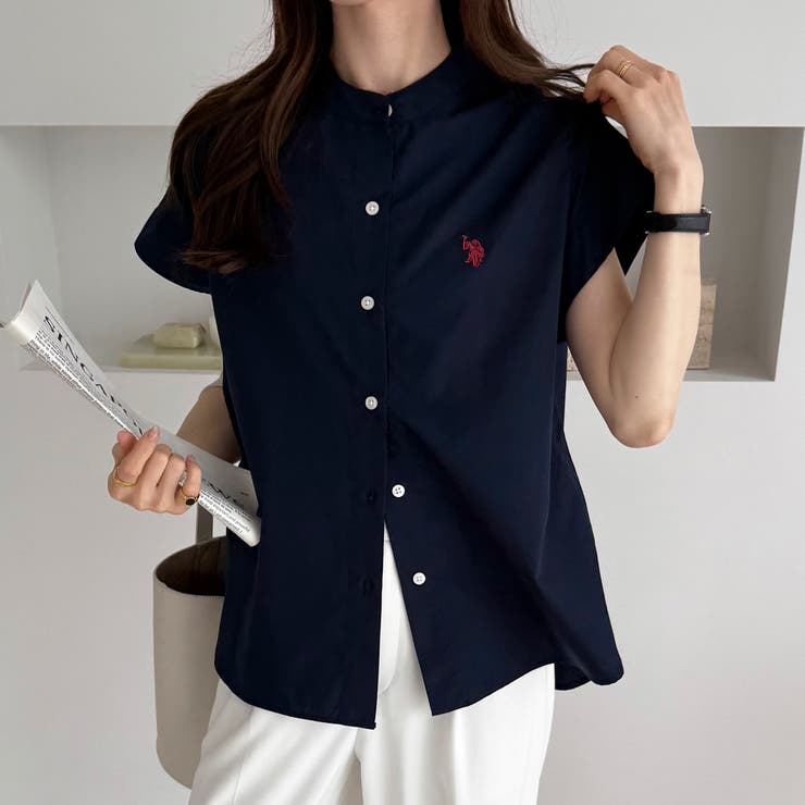 U．S． POLO ASSN．】フレンチスリーブシャツ[品番