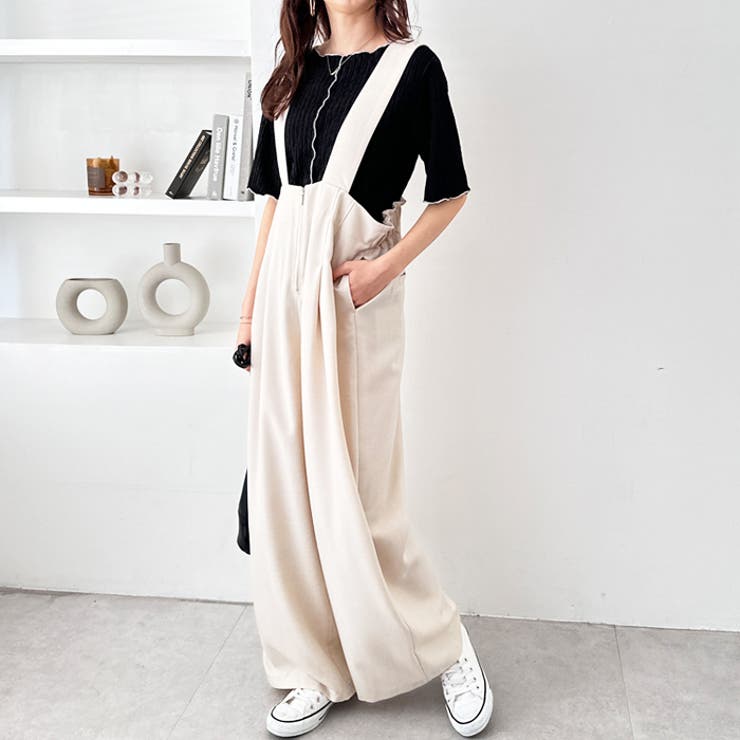 フロントジップハイウエストサロペット [品番：GERW0010666]｜GeeRA（ジーラ）のレディースファッション通販｜SHOPLIST（ショップリスト）