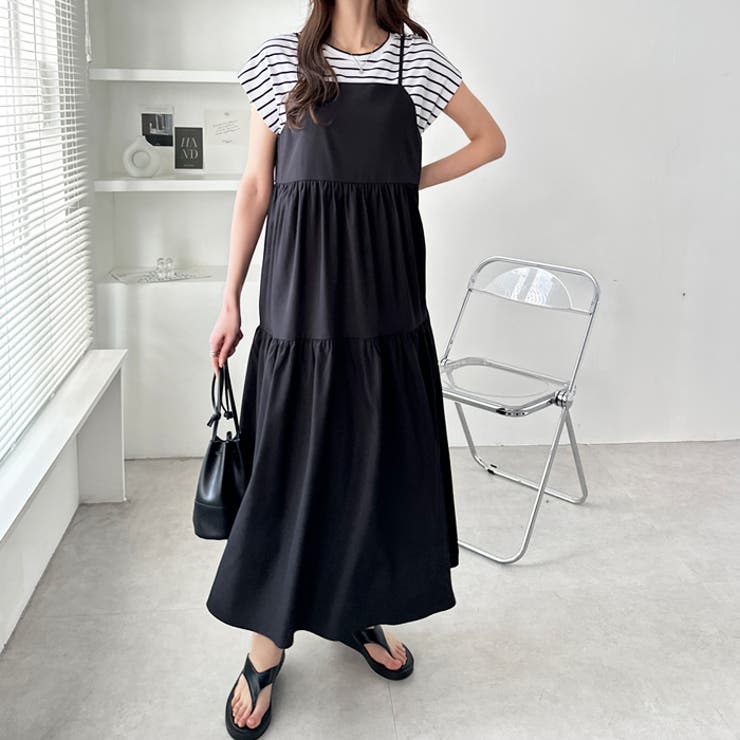 バックリボンティアードキャミワンピース | GeeRA | 詳細画像8 