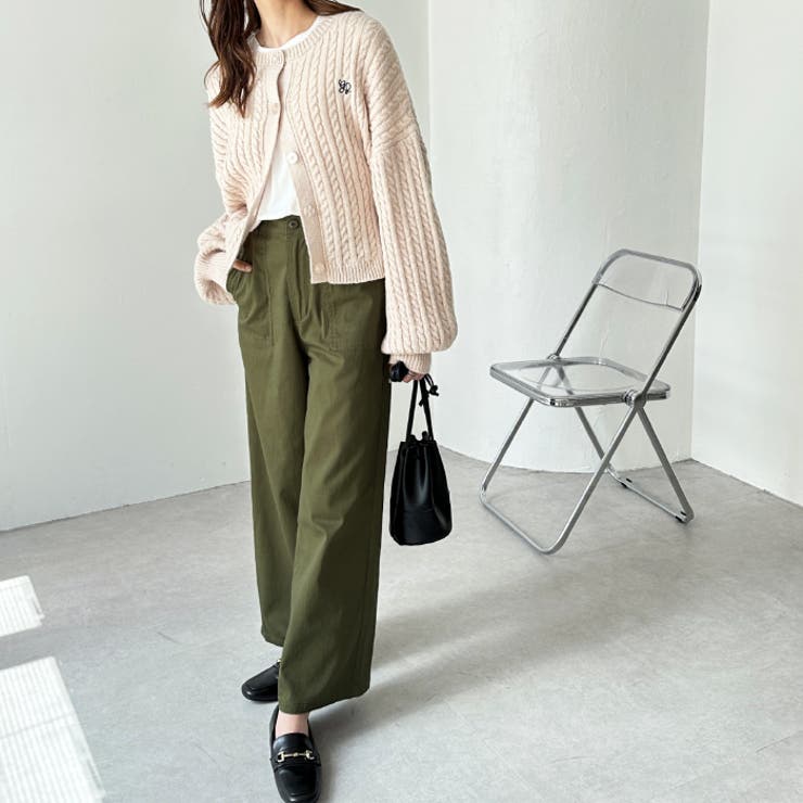 コットンワイドベイカーパンツ | GeeRA | 詳細画像4 