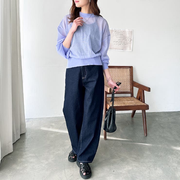 シアークルーネックボタンカーディガン｜WOMEN｜250HSG70-569E
