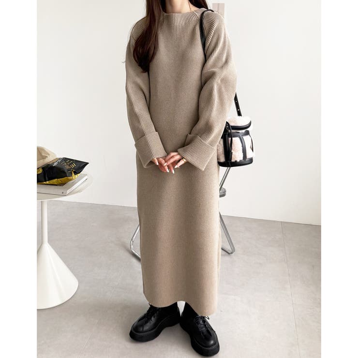 前後２ＷＡＹハーフジップニットワンピース | GeeRA | 詳細画像18 