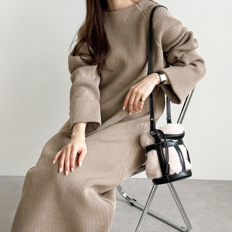 前後２ＷＡＹハーフジップニットワンピース | GeeRA | 詳細画像19 