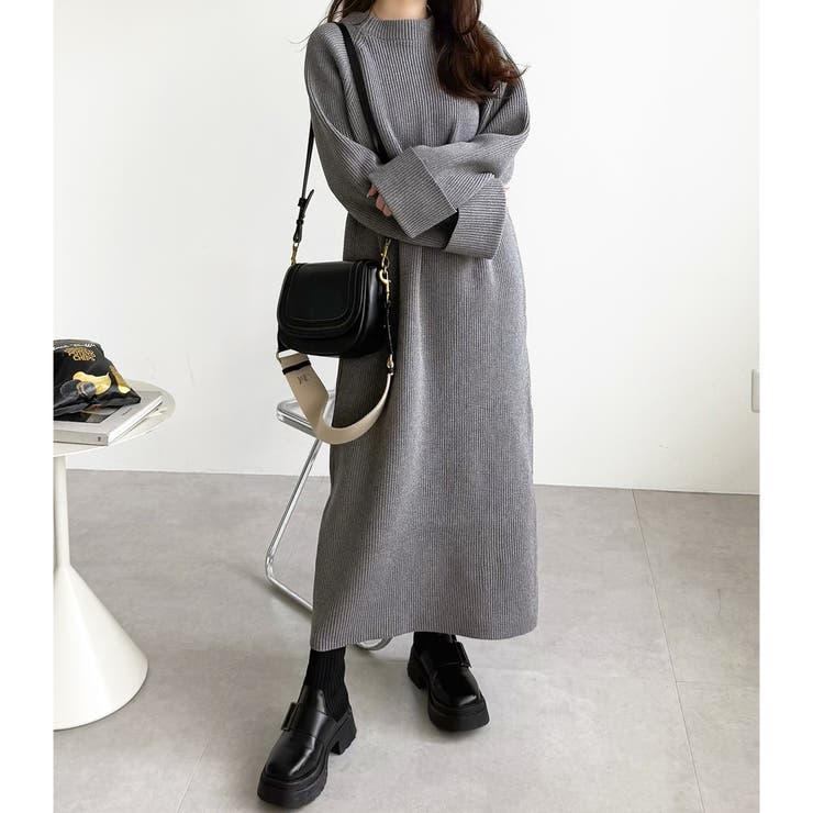 前後２ＷＡＹハーフジップニットワンピース | GeeRA | 詳細画像25 