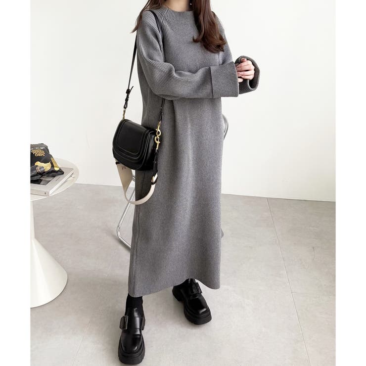 前後２ＷＡＹハーフジップニットワンピース | GeeRA | 詳細画像26 