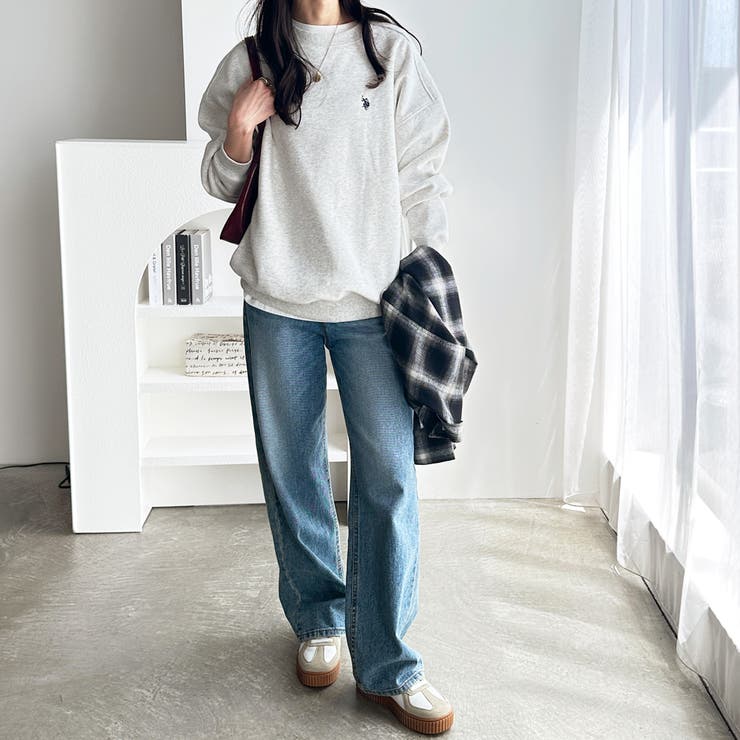 【Ｕ．Ｓ． ＰＯＬＯ ＡＳＳＮ．】表ピーチ裏起毛スウェット | GeeRA | 詳細画像8 