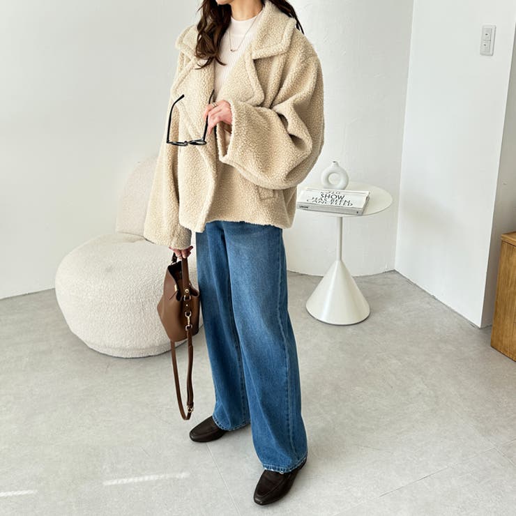 上品ボアダブルジャケットコート[品番：GERW0010822]｜GeeRA（ジーラ