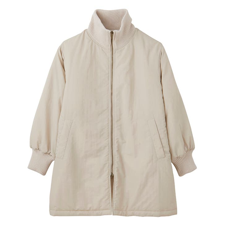 スタンドカラー裏キルティングコート[品番：GERW0010749]｜GeeRA